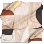 Renkli 90X90 İpek Krep Saten 
