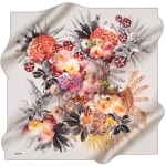 Renkli 90X90 İpek Krep Saten 