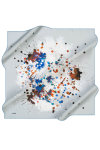 Mavi 90X90 İpek Tivil 