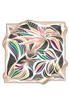 Çiçek Desenli 90X90 İpek Tivil - 1