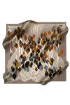Geometrik Desenli 90X90 İpek Tivil 