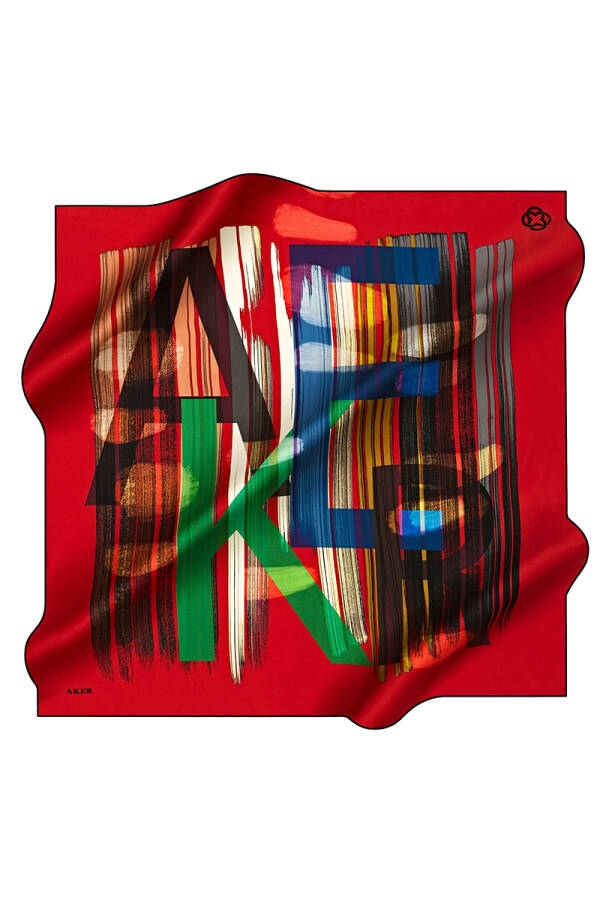 Fırça Desenli 90X90 İpek Tivil - 1