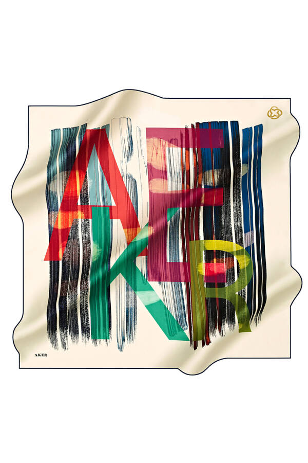 Fırça Desenli 90X90 İpek Tivil - 1