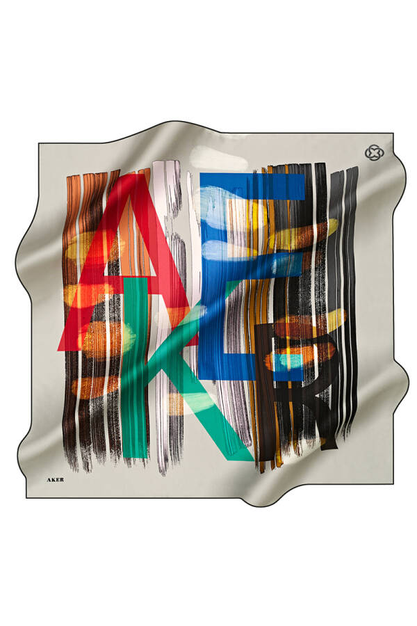 Fırça Desenli 90X90 İpek Tivil - 1