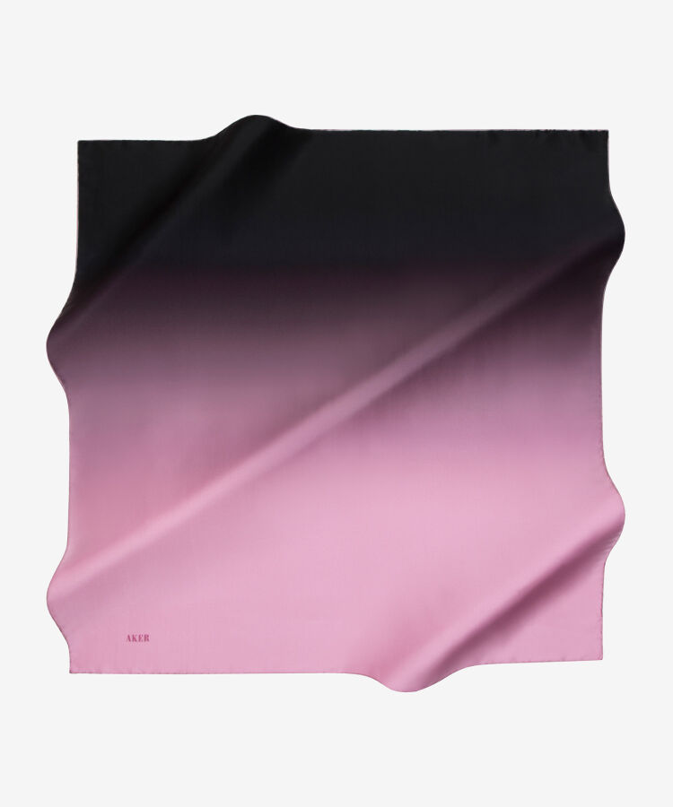 Pembe 90X90 İpek Twill Eşarp - 1