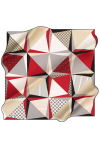 Renkli 90X90 İpek Tivil 