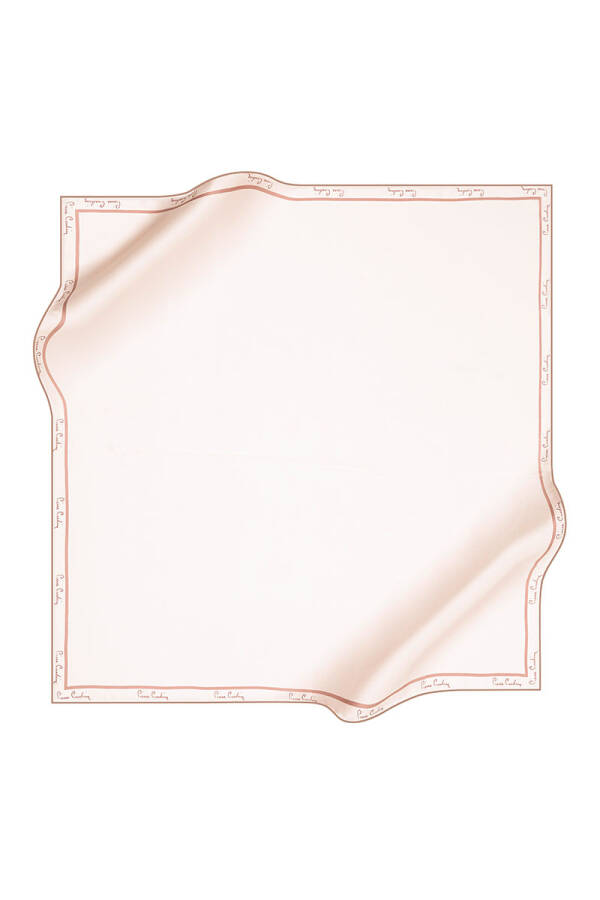 Renkli 90X90 Pierre Cardin Krep Saten Eşarp - 1