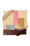 Geometrik Desenli 90X90 Pierre Cardin Krep Saten Eşarp 