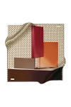 Renkli 90X90 Pierre Cardin Krep Saten Eşarp 