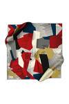 Renkli 90X90 Pierre Cardin Krep Saten Eşarp 