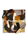 Geometrik Desenli 90X90 Pierre Cardin Krep Saten Eşarp 