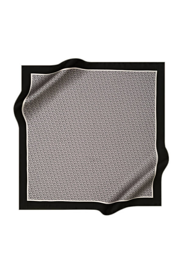 Renkli 90X90 Pierre Cardin Krep Saten Eşarp - 1