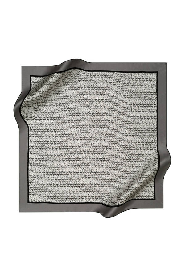 Renkli 90X90 Pierre Cardin Krep Saten Eşarp - 1