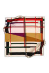 Geometrik Desenli 90X90 Pierre Cardin Krep Saten Eşarp 