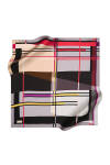 Geometrik Desenli 90X90 Pierre Cardin Krep Saten Eşarp 