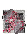 Çiçek Desenli 90X90 Pierre Cardin Krep Saten Eşarp 