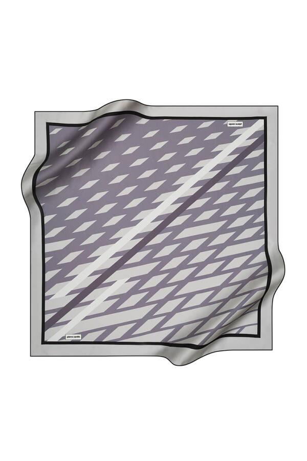 Renkli 90X90 Pierre Cardin Krep Saten Eşarp - 1