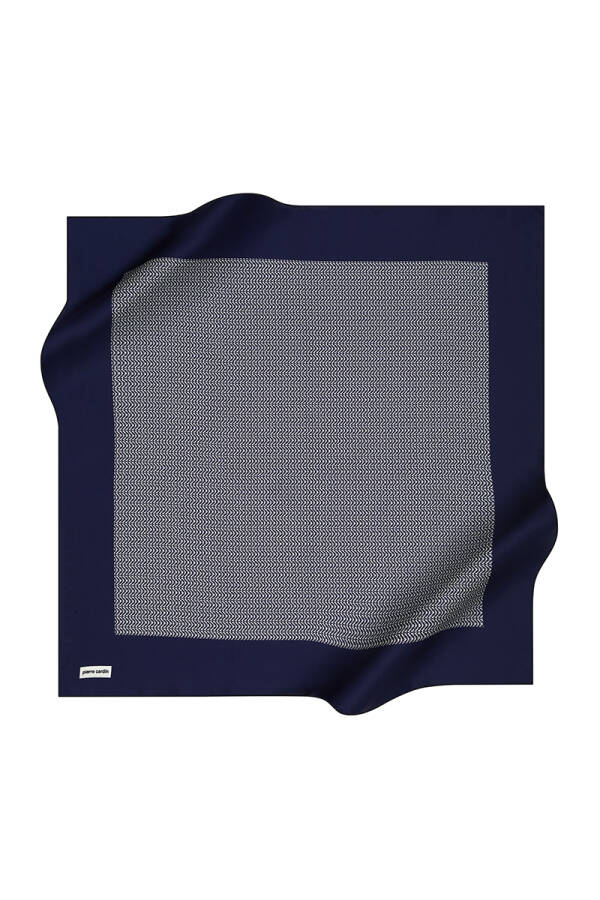 Renkli 90X90 Pierre Cardin Krep Saten Eşarp - 1