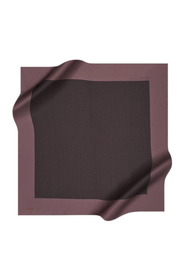 Renkli 90X90 Pierre Cardin Krep Saten Eşarp - 1