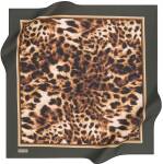 Leopar Desenli 90X90 Pierre Cardin Polyester Tivil Eşarp 