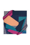 Geometrik Desenli 90X90 Pierre Cardin Polyester Tivil Eşarp 