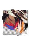 Renkli Pierre Cardin 90x90 Polyester Tivil Kumaş Renkli Eşarp 