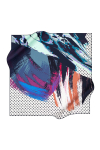 Renkli Pierre Cardin 90x90 Polyester Tivil Kumaş Renkli Eşarp - 1