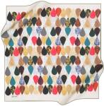 Geometrik Desenli 90X90 Polyester Twill Eşarp - 1