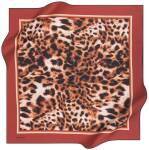 Leopar Desenli 90X90 Pierre Cardin Polyester Tivil Eşarp 