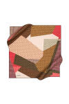 Geometrik Desenli 90X90 Pierre Cardin Polyester Tivil Eşarp 
