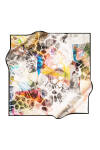 Renkli 90X90 Pierre Cardin Polyester Tivil Eşarp 