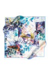 Renkli 90X90 Pierre Cardin Polyester Tivil Eşarp - 1