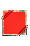 Renkli 90X90 Pierre Cardin Polyester Tivil Eşarp - 1