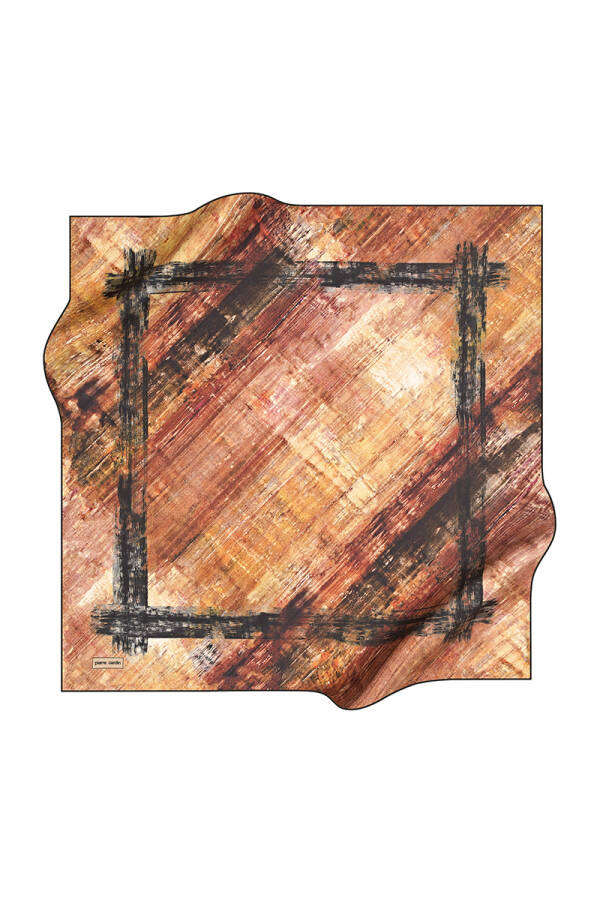 Renkli 90X90 Pierre Cardin Polyester Tivil Eşarp - 1