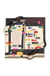 Renkli 90X90 Pierre Cardin Polyester Tivil Eşarp 