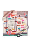 Renkli 90X90 Pierre Cardin Polyester Tivil Eşarp - 1