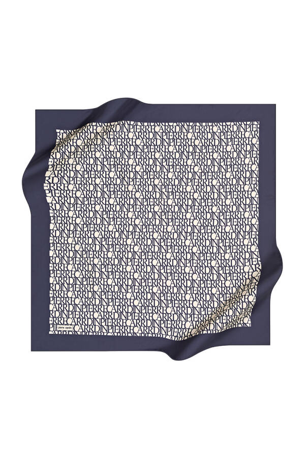 Renkli 90X90 Pierre Cardin Polyester Tivil Eşarp - 1