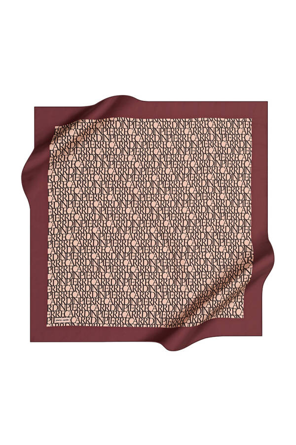 Renkli 90X90 Pierre Cardin Polyester Tivil Eşarp - 1