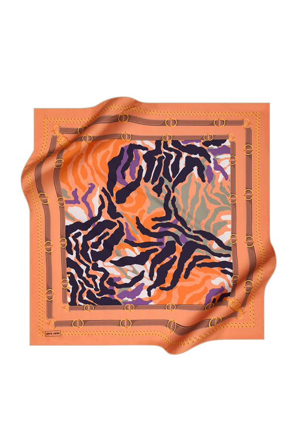 Zebra Desenli 90X90 Pierre Cardin Polyester Tivil Eşarpl - 1