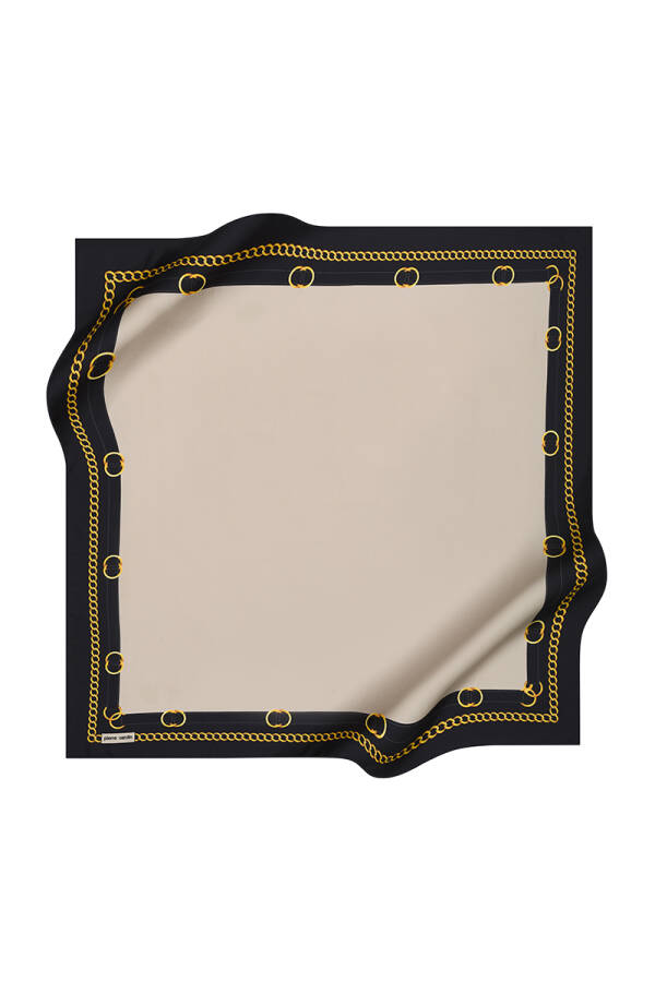 Renkli 90X90 Pierre Cardin Polyester Tivil Eşarp - 1