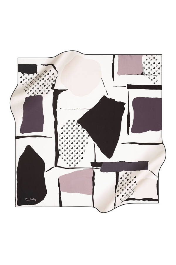 Renkli 90X90 Pierre Cardin Tivil Eşarp - 1