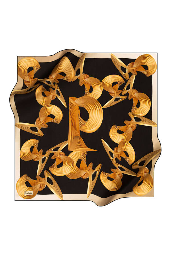 Renkli 90X90 Pierre Cardin Tivil Eşarp - 1