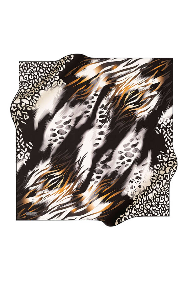 Renkli 90X90 Pierre Cardin Tivil Eşarp - 1