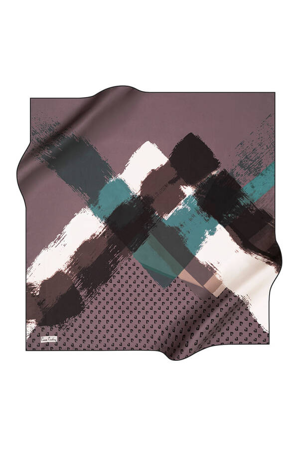 Renkli 90X90 Pierre Cardin Tivil Eşarp - 1