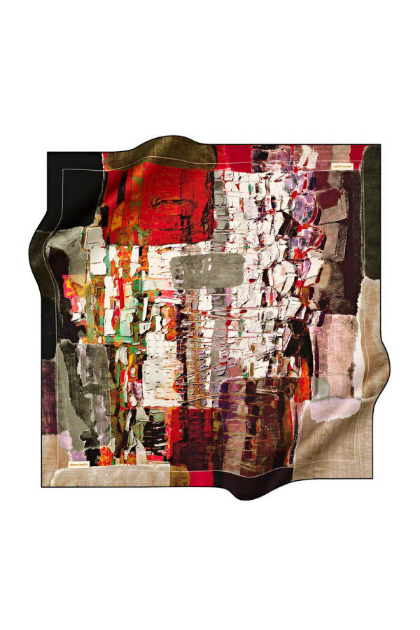 Fırça Desenli 90X90 Pierre Cardin Tivil Eşarp - 1