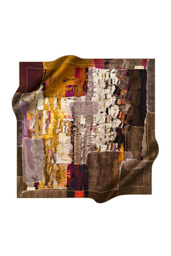 Fırça Desenli 90X90 Pierre Cardin Tivil Eşarp - 1