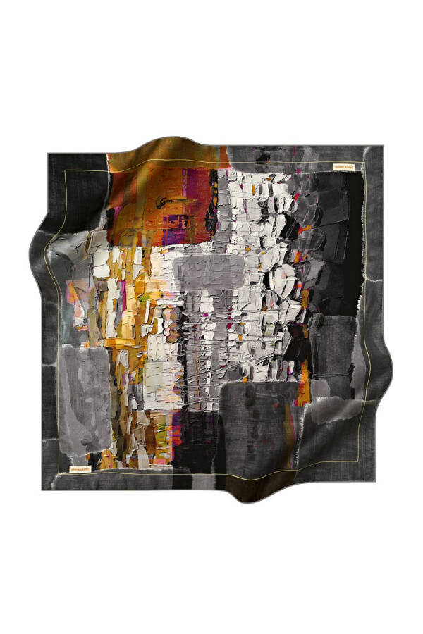 Fırça Desenli 90X90 Pierre Cardin Tivil Eşarp - 1