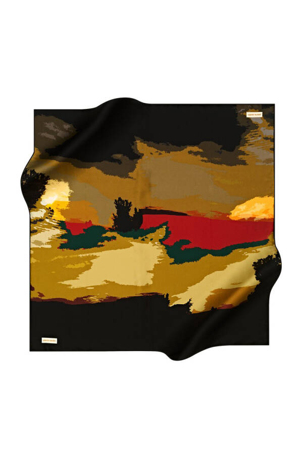 Renkli 90X90 Pierre Cardin Tivil Eşarp - 1