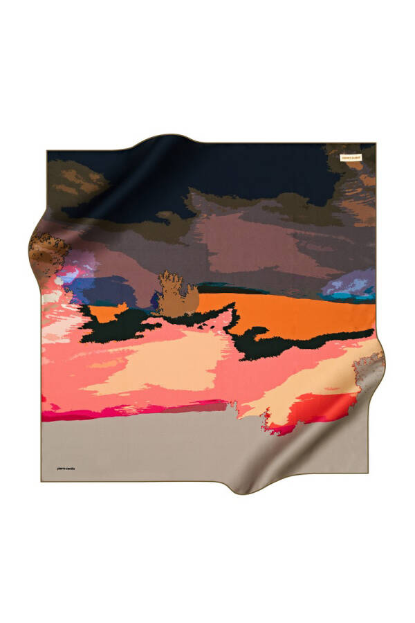 Fırça Desenli 90X90 Pierre Cardin Tivil Eşarp - 1