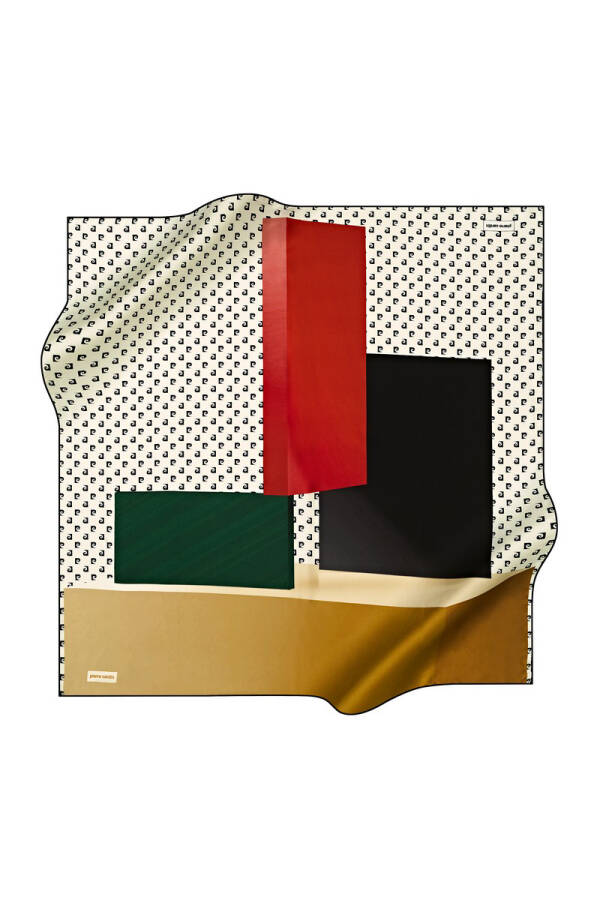 Renkli 90X90 Pierre Cardin Tivil Eşarp - 1